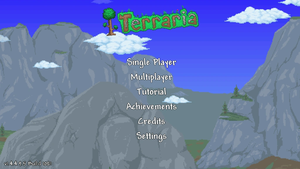 Terraria Main Screen